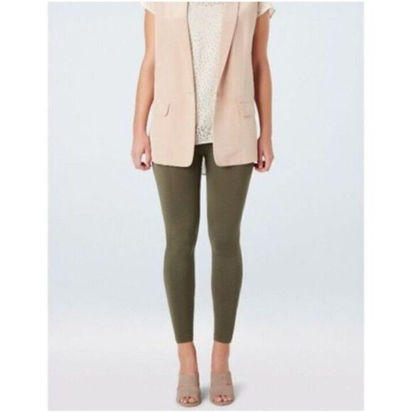 SPANX Leggings  Plus Size 3X Green Cropped Lamn Leggings - Picture 2 of 10